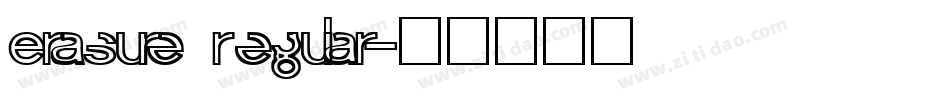 Erasure Regular字体转换